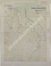 Дело 185. Карта положения французских, английских и бельгийских войск на Западном фронте на 11.04.1917г. М 1:750 000