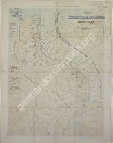 Дело 257. Карта положения французских, английских и бельгийских войск на Западном фронте на 21.09.1918г. М 1:750 000