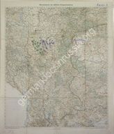 Akte 273. Karte Nr. 8 (AOK 11) Marschkarte der Truppen vom 28.10.-01.11.1918 und Lagekarte der Streitkräfte des Gegners vom 28.10.1918, M 1:750 000