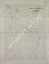 Дело 292. Карта положения французских, английских и бельгийских войск на Западном фронте на 19.08.1916г.М 1:750 000