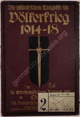 Akte 152. Gedruckter Kartensammelband: Die militärischen Ereignisse im Völkerkrieg 1914-1918, 2. Teil
