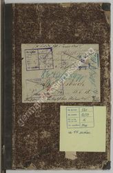 Akte 16. Befehlsbuch der Staffel der Verpflegungskolonnen des Armee-Korps Posen (V. Armee-Korps) 