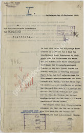 Akte 419. Ermittlungsakte gegen den Obersten Krause vom Kriegsgefangenenlager Stendal, der in der Gemeinde Lindstedt eine Kuh anfuhr 