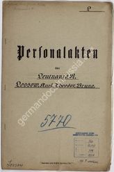 Akte 347. Personalakte des Schirrmeisters Wilhelm Karl Ledtke (*30.9.1877)
