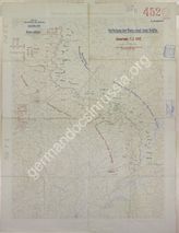 Дело 175. Карта положения французских, английских и бельгийских войск на Западном фронте на 07.02.1917г. М 1:750 000