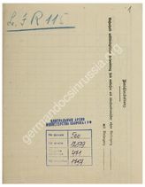 Akte 471. Befehle, Telegramme und Schriftwechsel des Demobilisierungsstelle der 303. Infanterie-Division