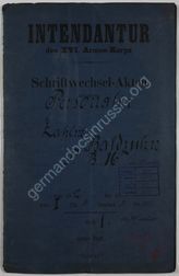 Akte 354. Personalakte des Unterzahlmeisters Hermann Baldzuhn (12.6.1885 in Lissen/Angerburg)