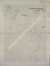Дело 293. Карта положения французских, английских и бельгийских войск на Западном фронте на 30.08.1916г.М 1:750 000