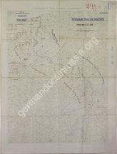 Дело 301. Карта положения французских, английских и бельгийских войск на Западном фронте на 12.12.1916г.М 1:750 000