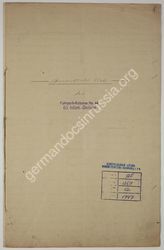 Akte 420. Liste des Personalbestandes der Fuhrpark-Kolonne Nr. 44 der 83. Infanterie-Division