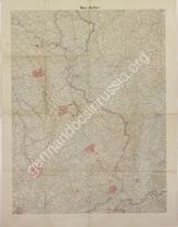 Дело 149. Обзорная карта французских укрепрайонов и близлежащих территорий. Район Мец – Бельфор.М 1 : 300 000