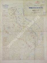 Дело 222. Карта положения французских, английских и бельгийских войск на Западном фронте на 13.02.1918г. М 1:750 000
