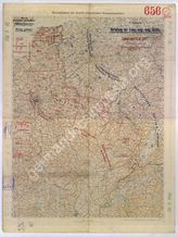 Дело 202. Карта положения французских, английских и бельгийских войск на Западном фронте на 30.08.1917г. М 1:750 000
